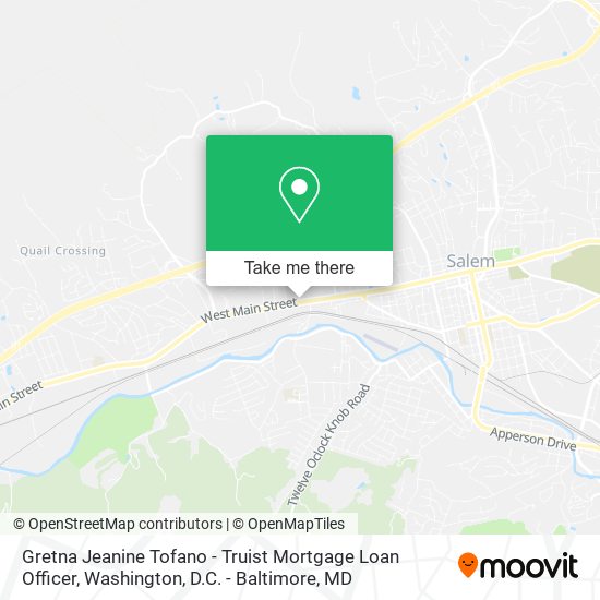 Gretna Jeanine Tofano - Truist Mortgage Loan Officer map