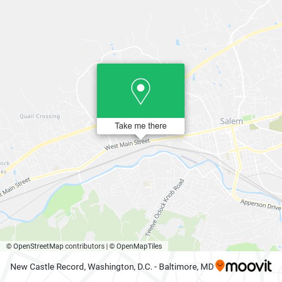 New Castle Record map