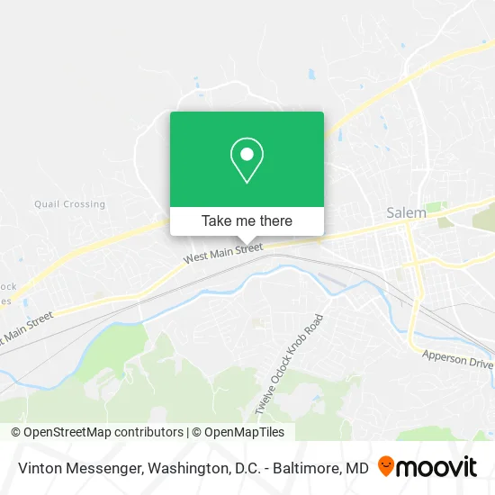 Vinton Messenger map