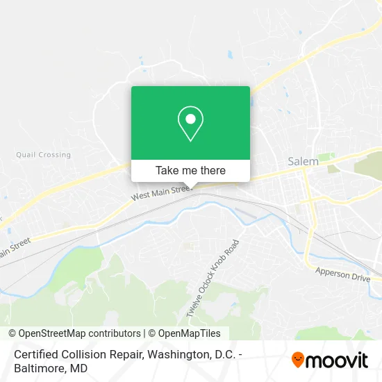 Certified Collision Repair map