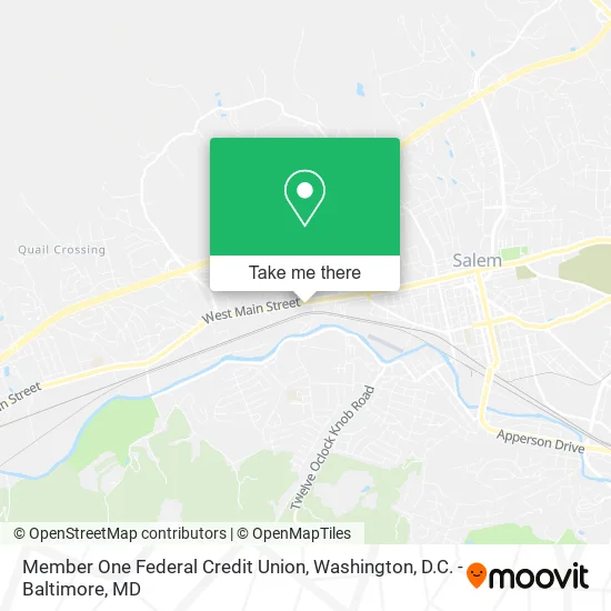 Member One Federal Credit Union map
