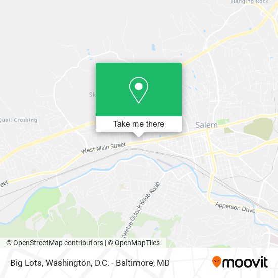 Mapa de Big Lots