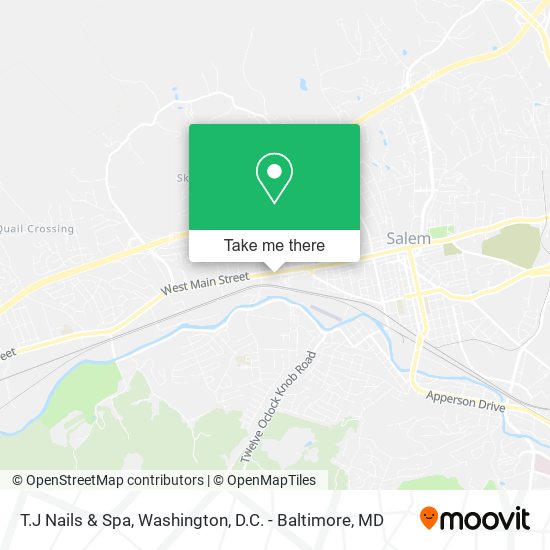 T.J Nails & Spa map