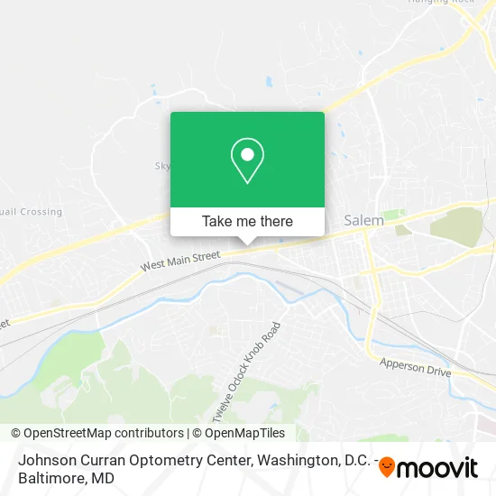 Johnson Curran Optometry Center map