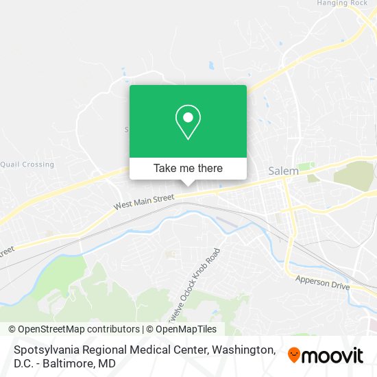 Mapa de Spotsylvania Regional Medical Center