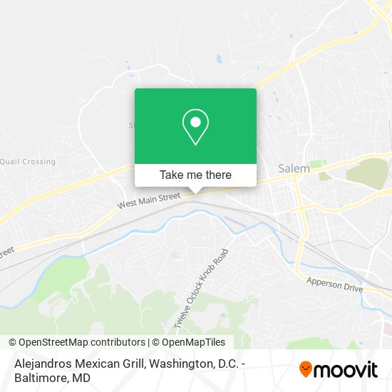 Mapa de Alejandros Mexican Grill