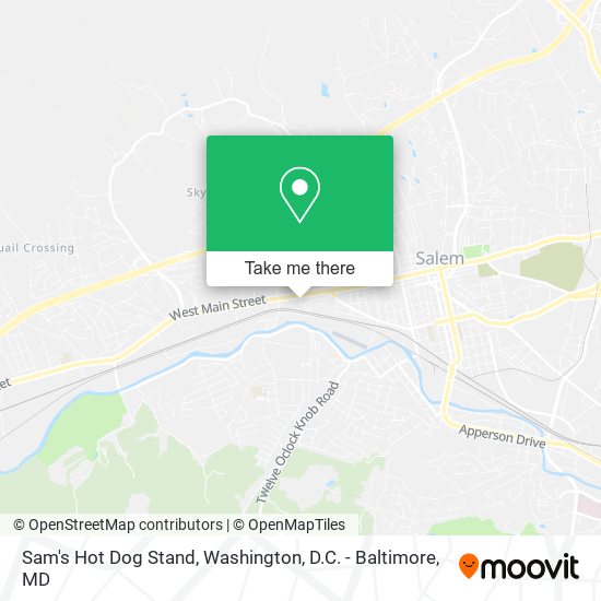 Mapa de Sam's Hot Dog Stand