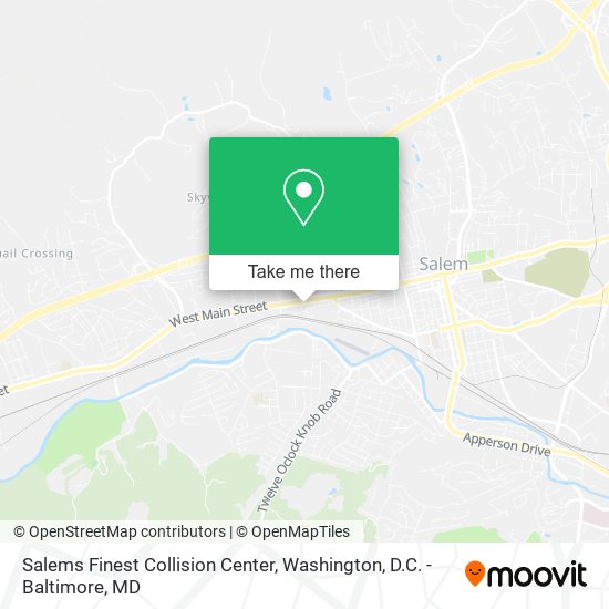 Mapa de Salems Finest Collision Center