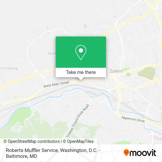 Roberts Muffler Service map