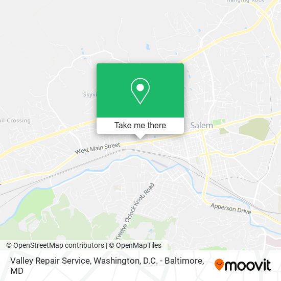 Valley Repair Service map
