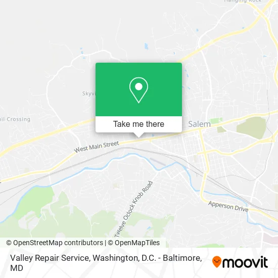 Valley Repair Service map