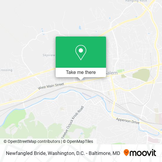 Newfangled Bride map