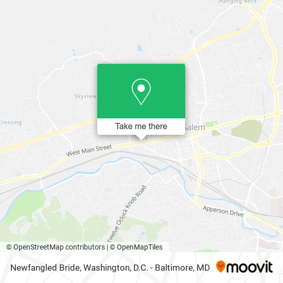 Newfangled Bride map