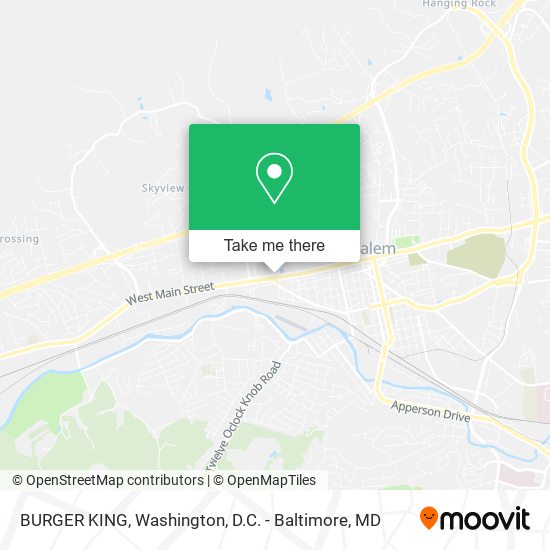 BURGER KING map