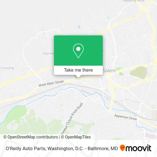 O'Reilly Auto Parts map