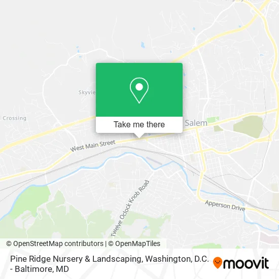 Pine Ridge Nursery & Landscaping map
