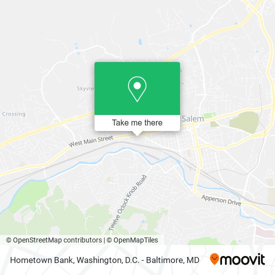 Hometown Bank map