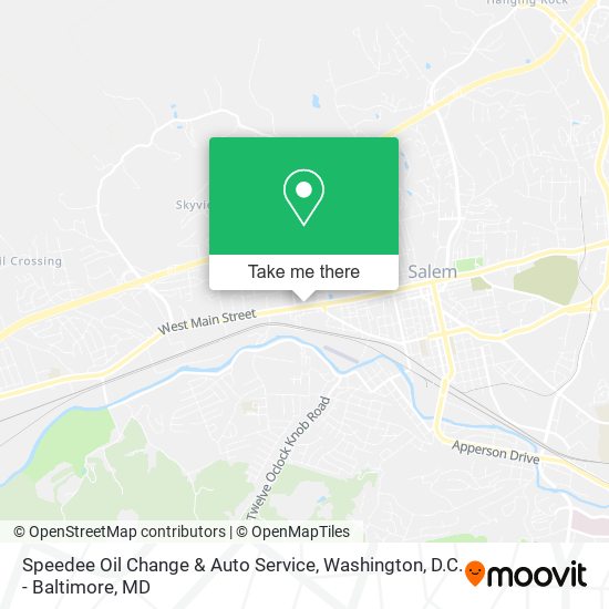 Mapa de Speedee Oil Change & Auto Service