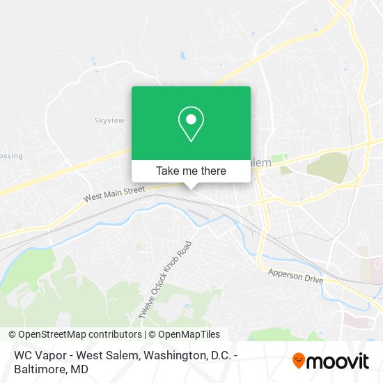 Mapa de WC Vapor - West Salem