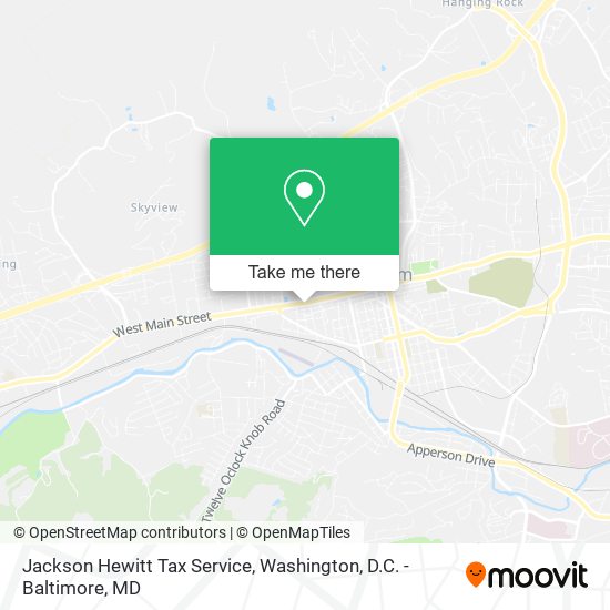 Mapa de Jackson Hewitt Tax Service