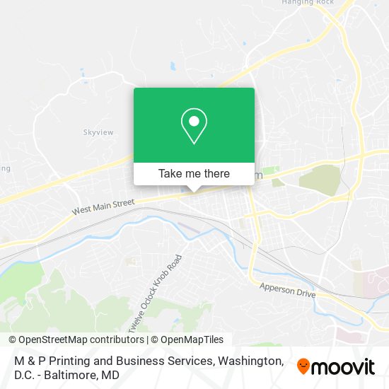 Mapa de M & P Printing and Business Services