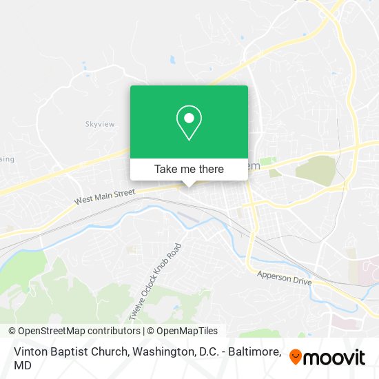 Vinton Baptist Church map