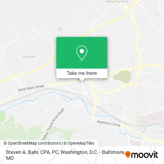 Mapa de Steven A. Bahr, CPA, PC