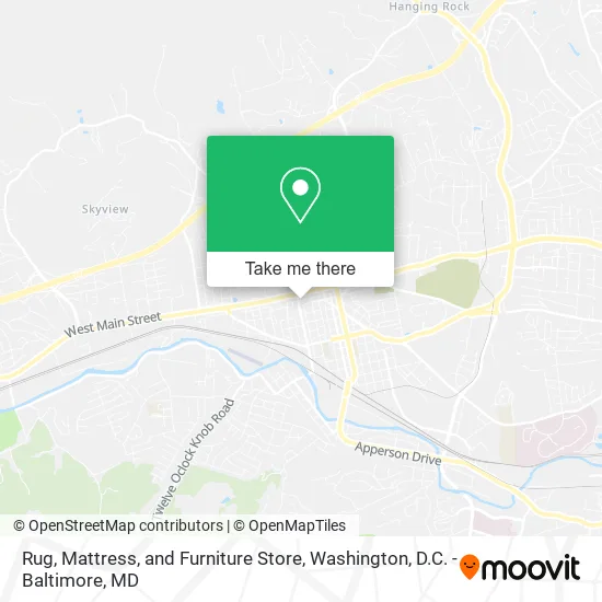 Mapa de Rug, Mattress, and Furniture Store