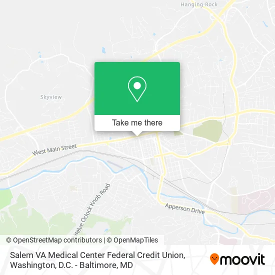 Mapa de Salem VA Medical Center Federal Credit Union