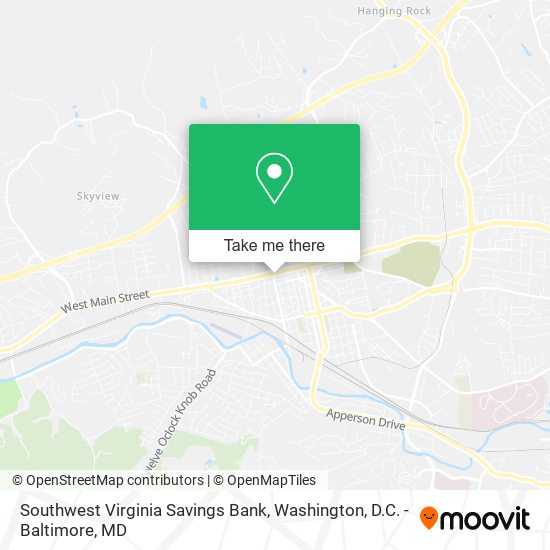 Mapa de Southwest Virginia Savings Bank