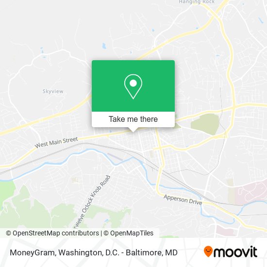 Mapa de MoneyGram
