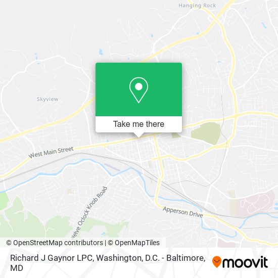 Richard J Gaynor LPC map