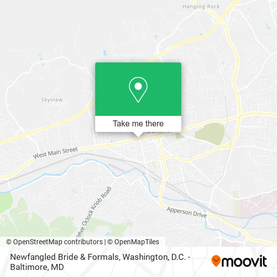 Mapa de Newfangled Bride & Formals