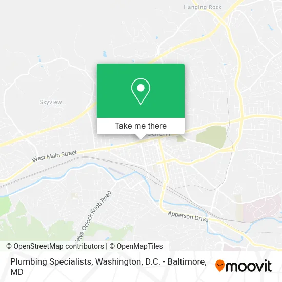 Plumbing Specialists map