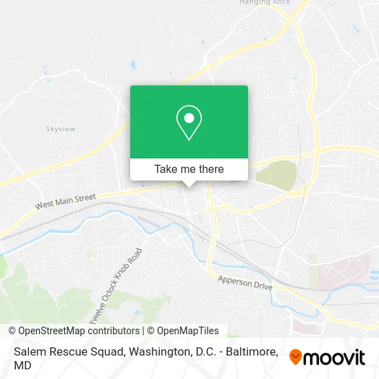 Salem Rescue Squad map