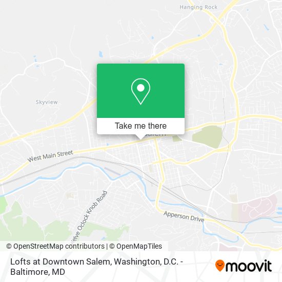 Lofts at Downtown Salem map