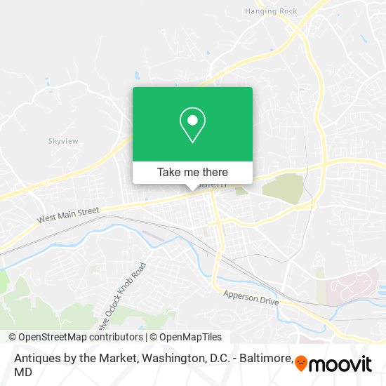 Mapa de Antiques by the Market
