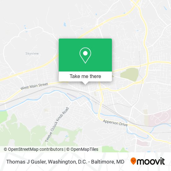 Mapa de Thomas J Gusler