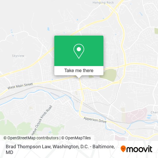 Brad Thompson Law map