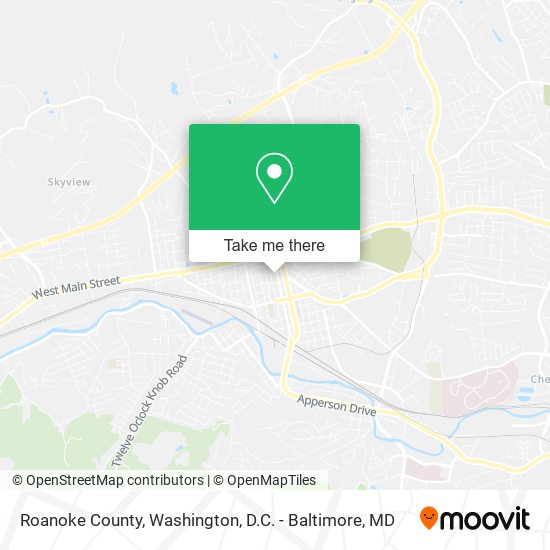 Roanoke County map