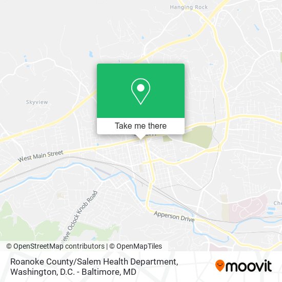 Roanoke County / Salem Health Department map