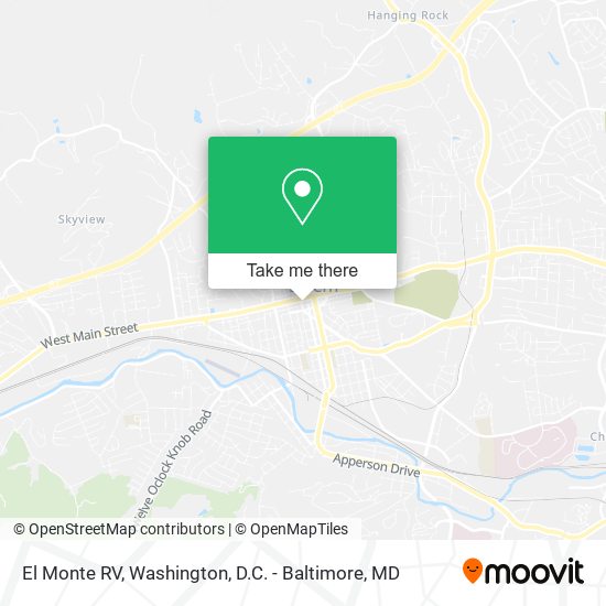 El Monte RV map
