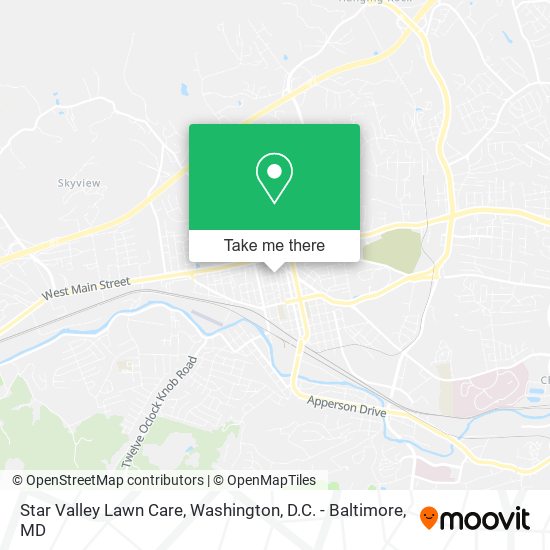 Mapa de Star Valley Lawn Care