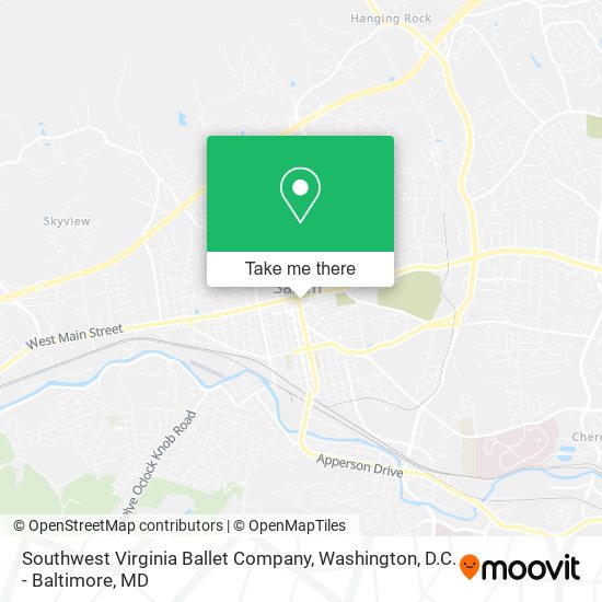 Mapa de Southwest Virginia Ballet Company