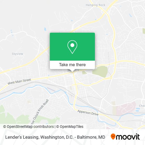 Lender's Leasing map