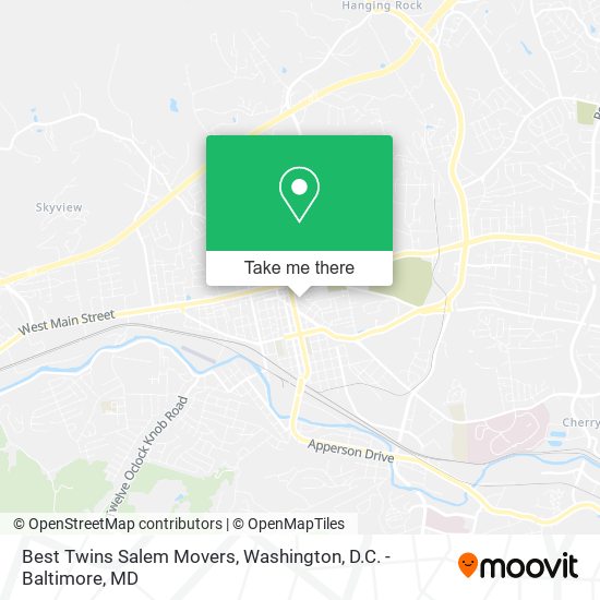 Best Twins Salem Movers map