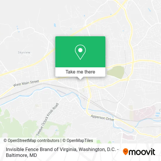 Invisible Fence Brand of Virginia map