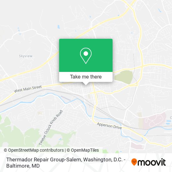 Thermador Repair Group-Salem map