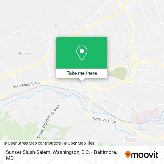 Sunset Slush-Salem map