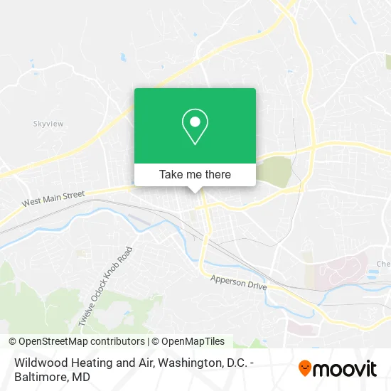 Wildwood Heating and Air map